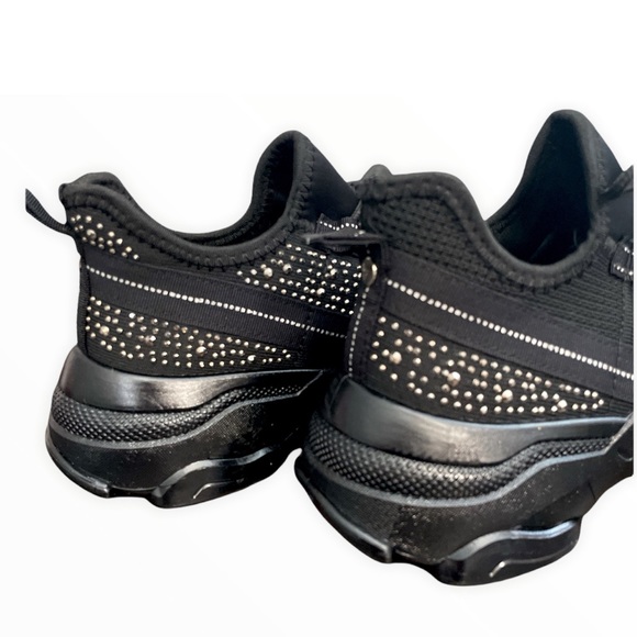 Black Glitzy Rhinestone Embellished FlyKnit - Picture 5 of 10